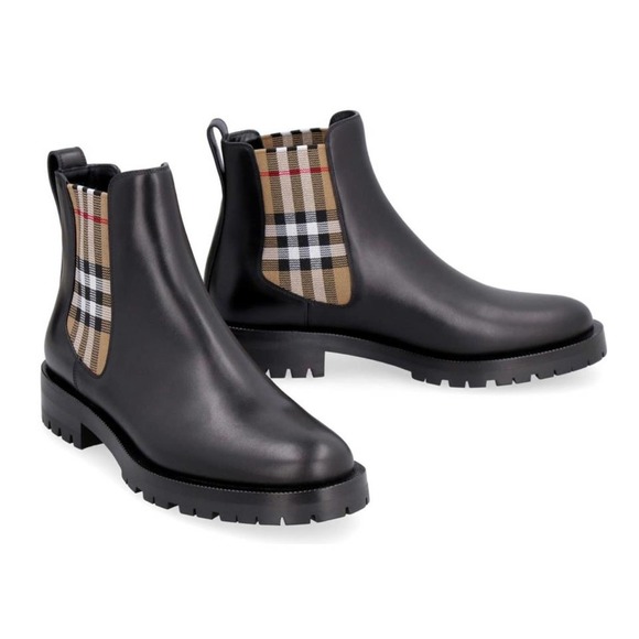 BURBERRY Check Chelsea boots - Picture 2 of 7